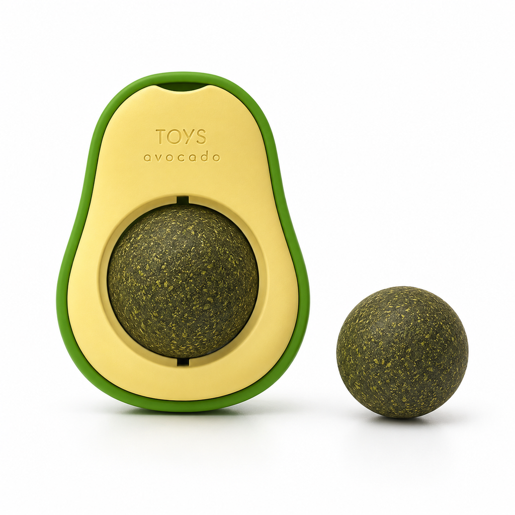 Juguete aguacate con catnip para gatos
