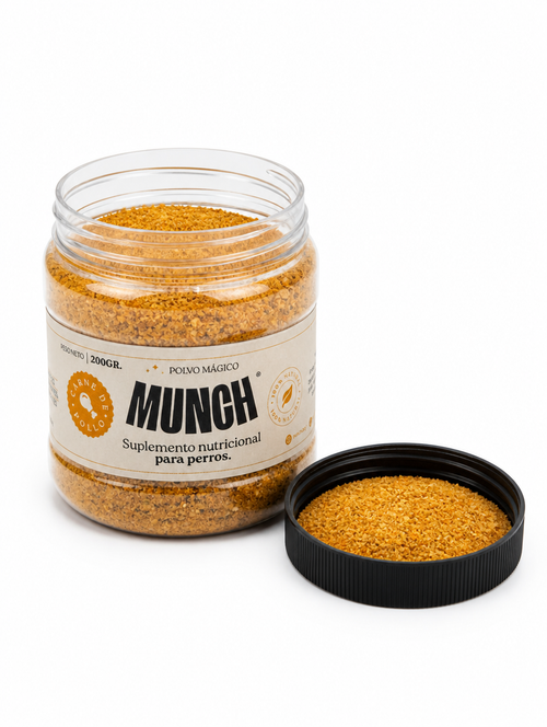Frasco Munch abierto, detalle del producto